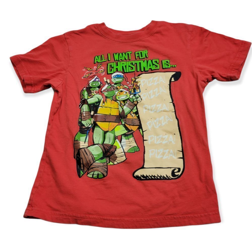 Ninja Turtle Christmas shirt S5/6